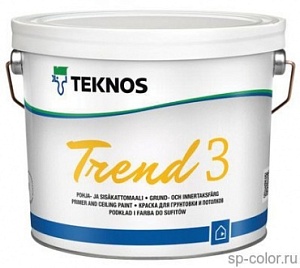 Teknos Trend 3 Краска водоразбавляемая матовая для внутренних работ