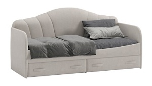 Кровать с мягкой спинкой и ящиками «Сабрина» (900) - ТД-307.12.02 #ТД-307.12.02