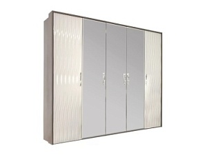 Шкаф Gravita 5-дверный белый глянец